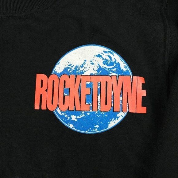 Vintage Rocketdyne Sweatshirt Mens Size XS Black 80s NASA Science Made In USA - Picture 4 of 9